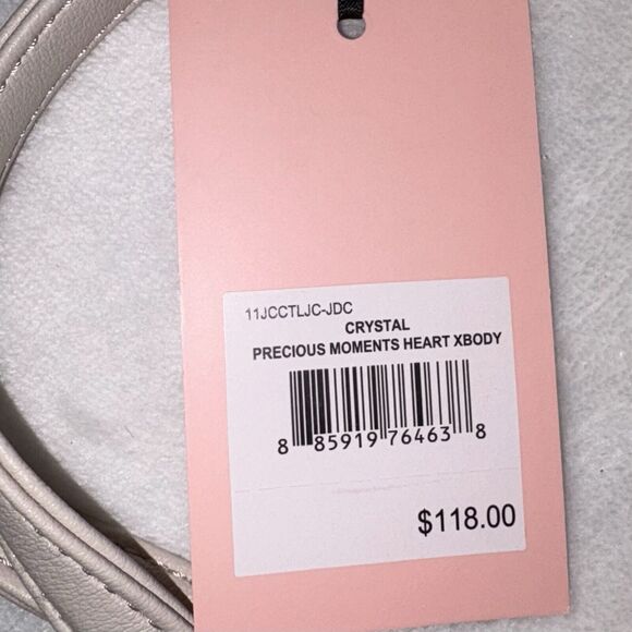 Juicy Couture Crystal Precious Moments Heart Crossbody In Cream Ivory Gold NWT - Picture 9 of 9